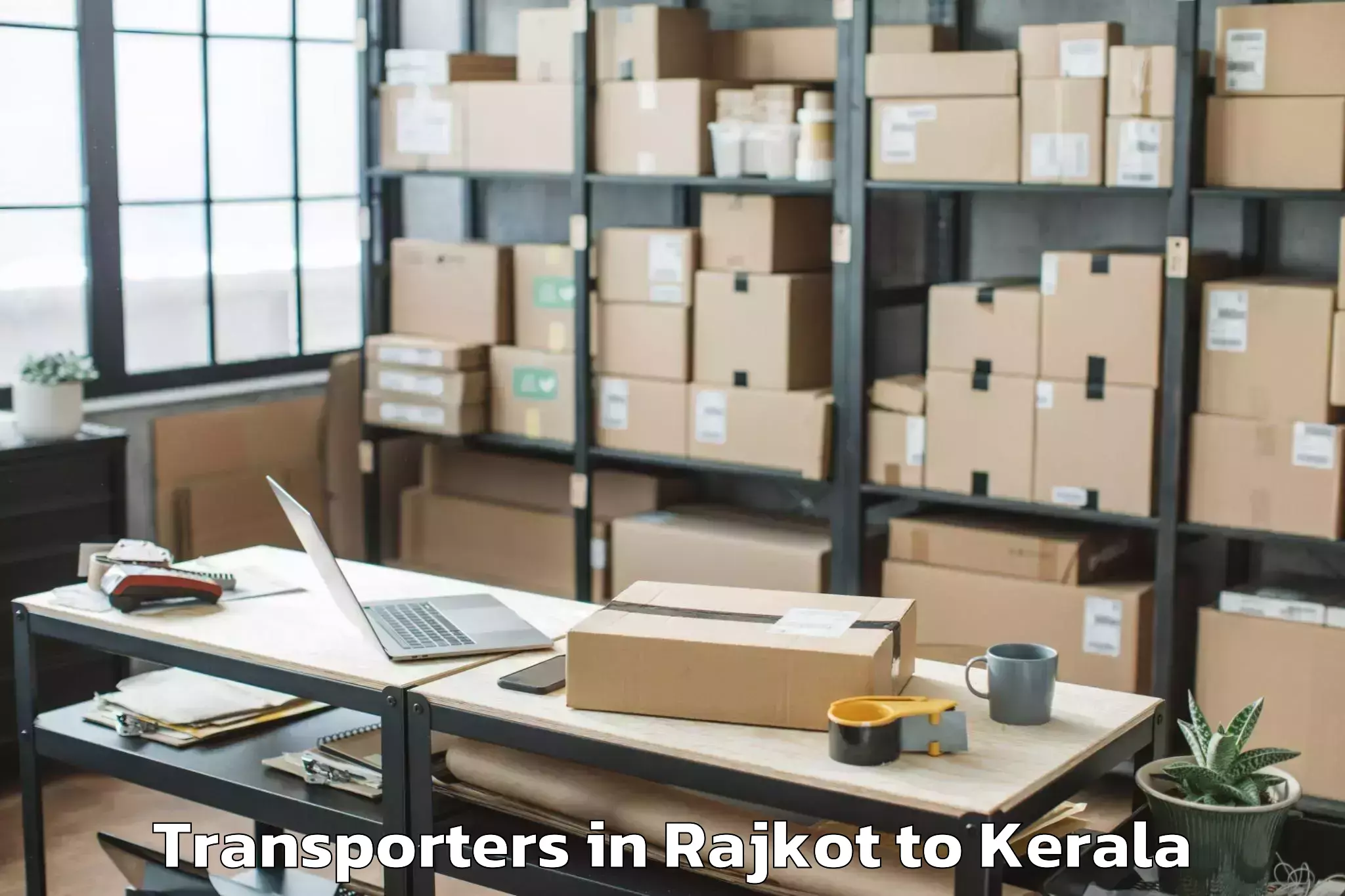 Book Rajkot to Kadanad Transporters Online